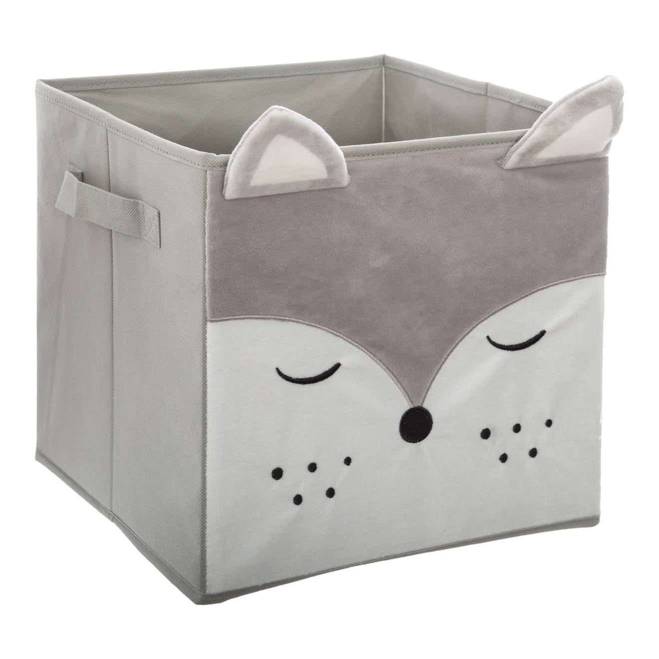 Bac De Rangement Enfant - Lion Gris