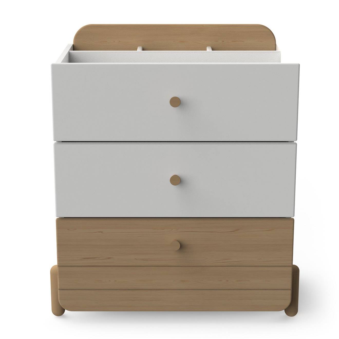 Commode 3 Tiroirs Blanc