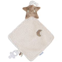-Doudou attache sucette heaven clay-warm linen