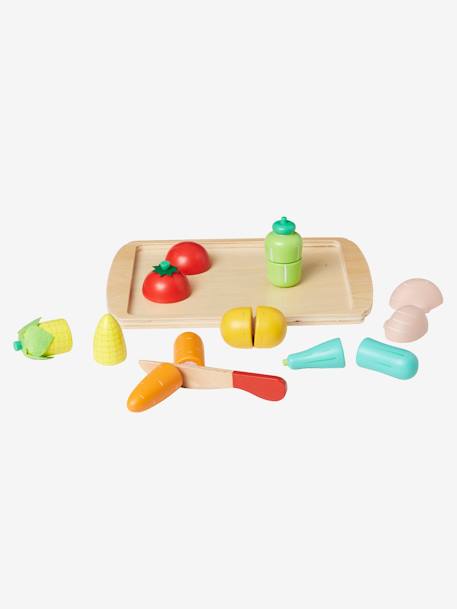Set de légumes à couper en bois FSC® multicolore 2 - vertbaudet enfant 