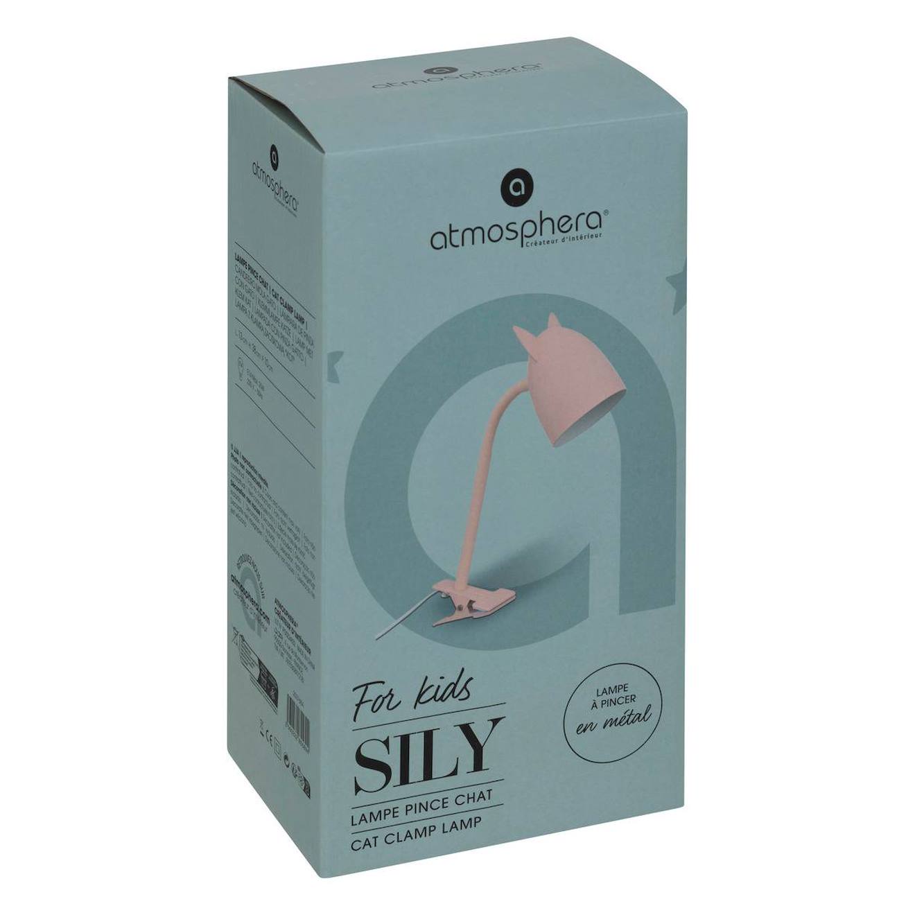 Lampe Pince Enfant - Sily Rose (Atmosphera For Kids) - Image 1