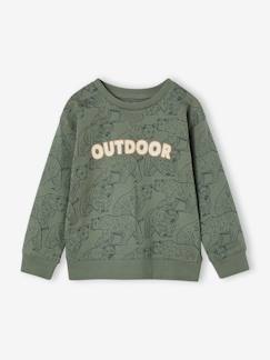 Tee-shirt garçon effet sweat imprimé   - vertbaudet enfant