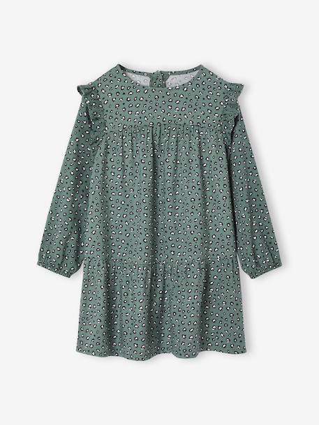 Fille-Robe-Robe imprimée à volants fille