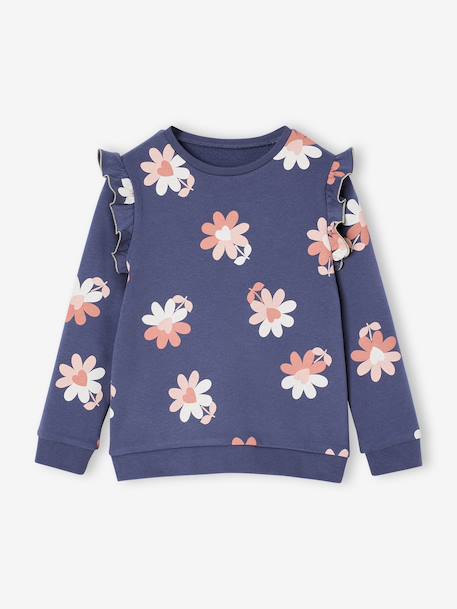 Sweat à volants fille détails fantaisie  - vertbaudet enfant