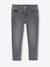Jean fille slim morphologik tour de hanches medium bleached+bleu foncé+gris+stone 10 - vertbaudet enfant 