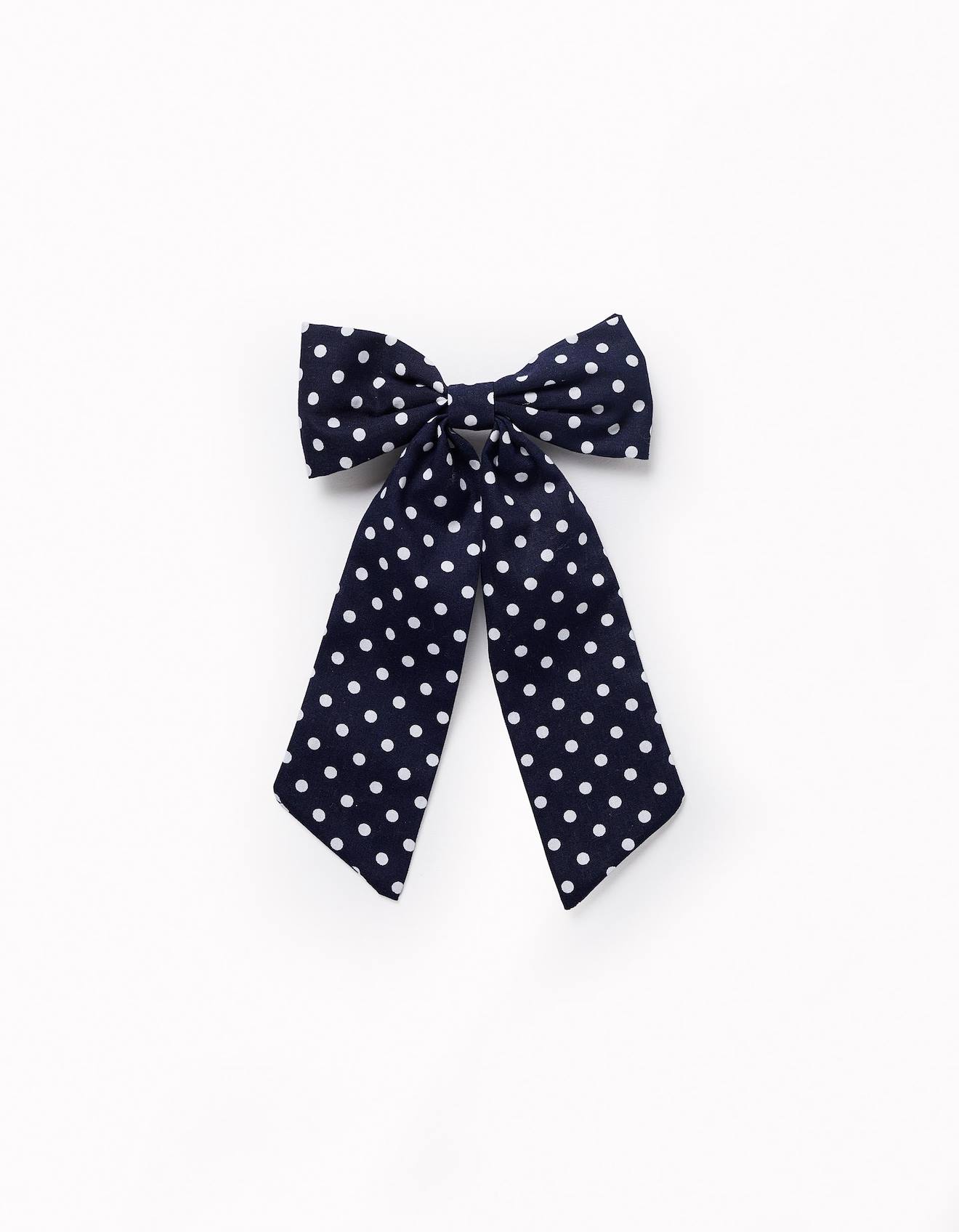 Barrette À Cheveux À Pois Blanc