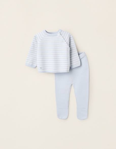Bébé-Ensemble en maille à rayures