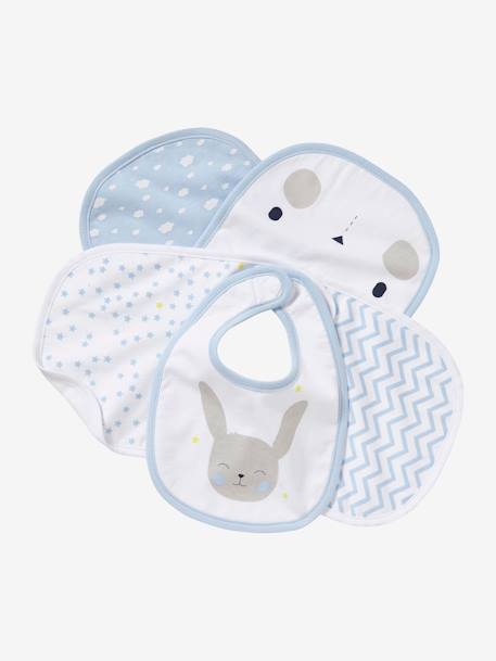 Lot De 5 Bavoirs Naissance Oeko Tex Lot Lapin Bleu Vertbaudet Lot De 5 Bavoirs Naissance Oeko Tex Lot Lapin Bleu Vertbaudet