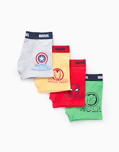 Pack 4 boxers avengers  - vertbaudet enfant