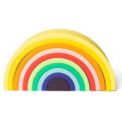 Jouet-Arc-en-ciel en silicone multicolore