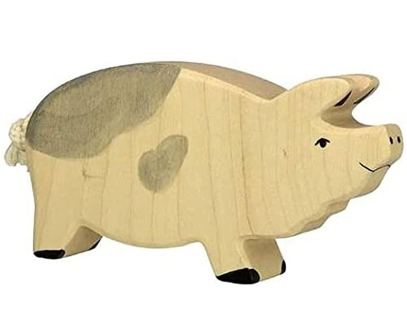 Figurine Truie, Tachetée Beige