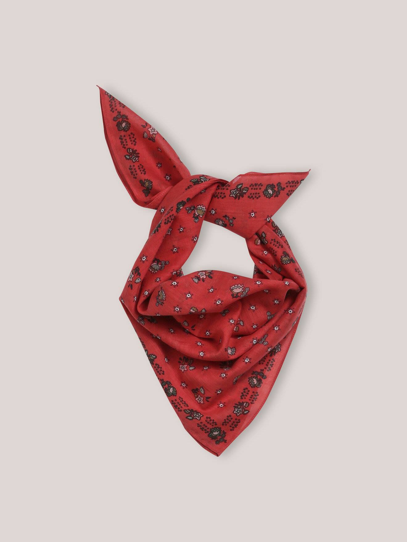Foulard Fleurs Fille - Coton Biologique Blush
