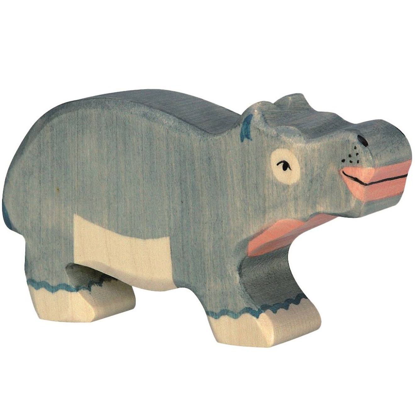 Figurine Petit Hippopotame Gris