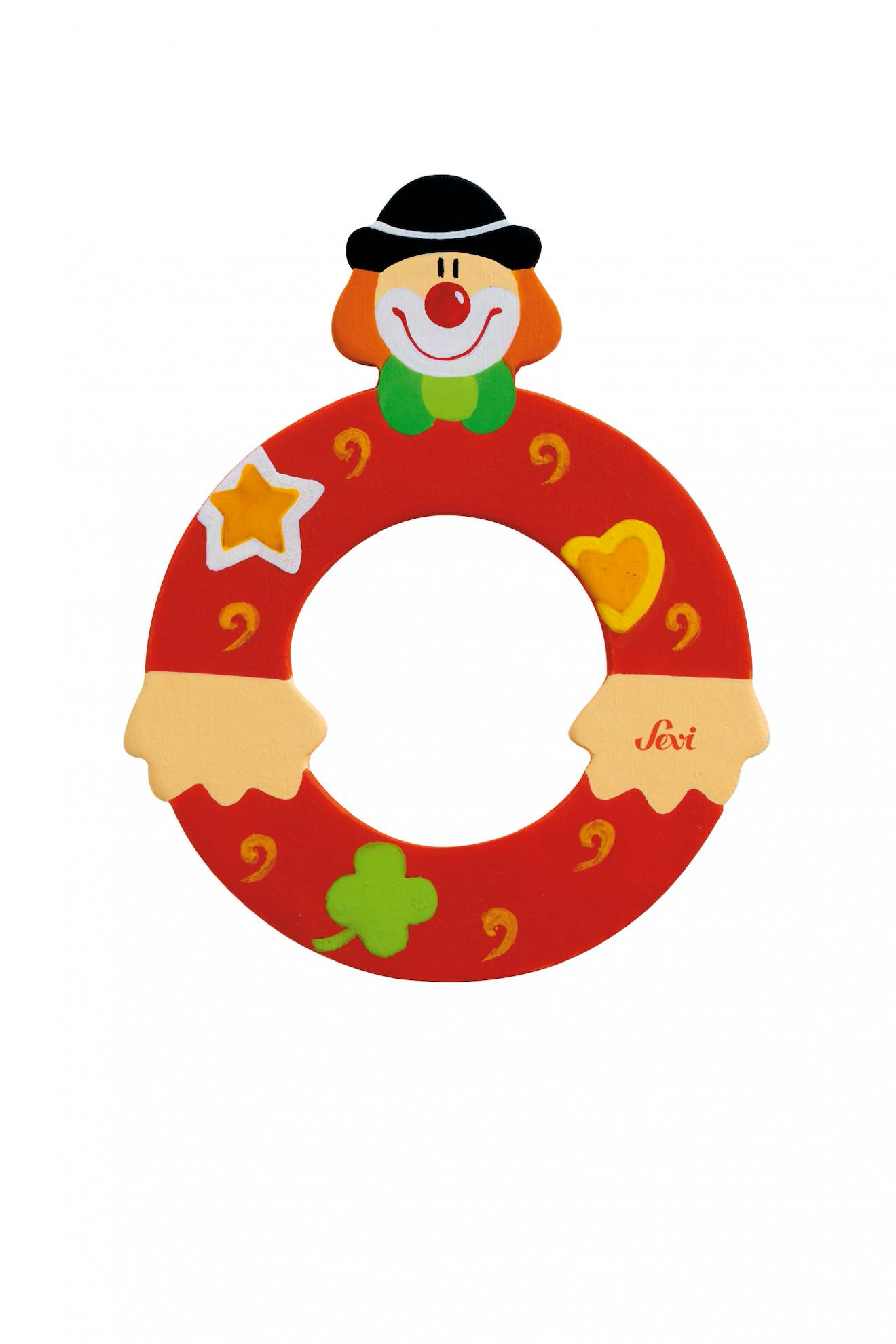 Lettre O Clown Rouge