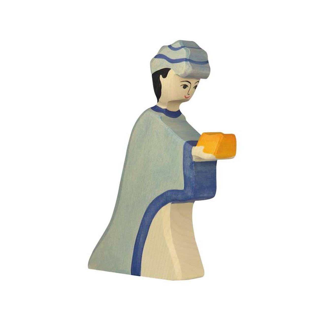 Figurine Crèche De Noël - Gaspard Bleu