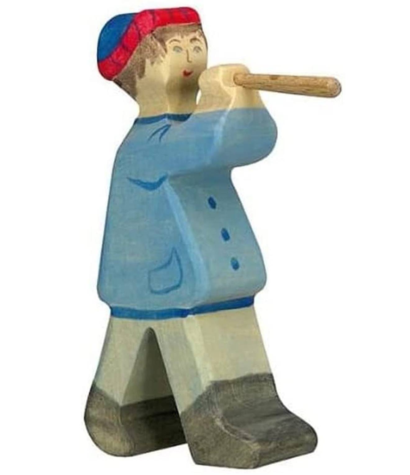 Figurine Crèche De Noël - Berger Avec Flûte 2 Bleu