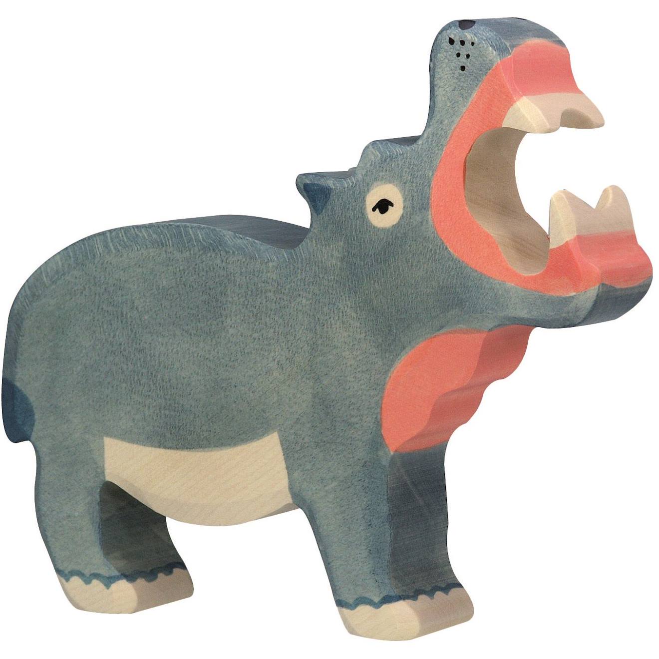 Figurine Hippopotame Gris