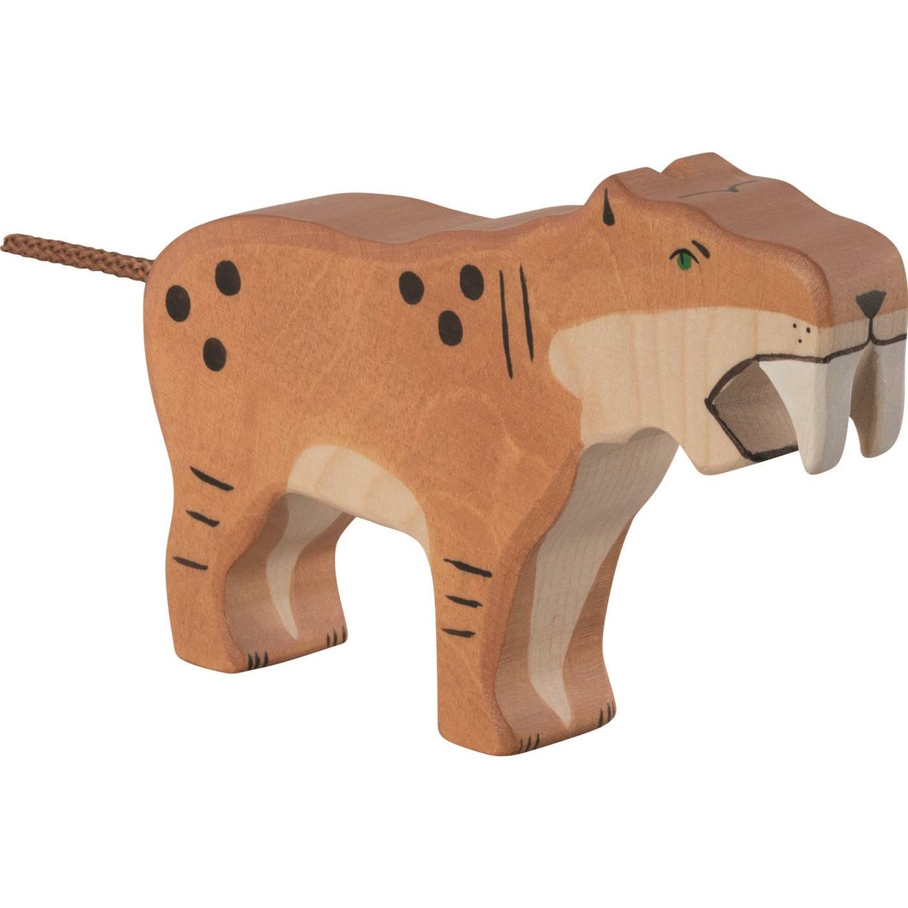 Figurine Tigre À Dents De Sabre Marron