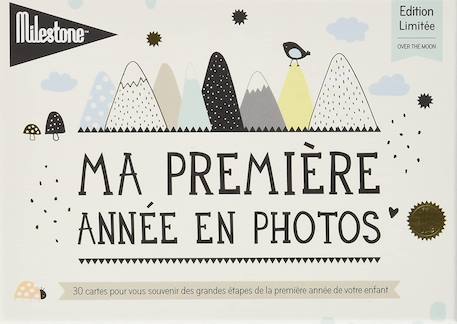 Milestone - Cartes Souvenirs - Ma Première Année Over The Moon Beige