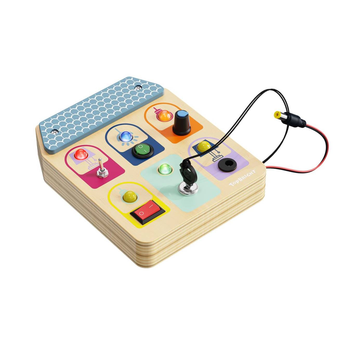 Busy Board Interrupteur De Lumière Montessori Multicolore