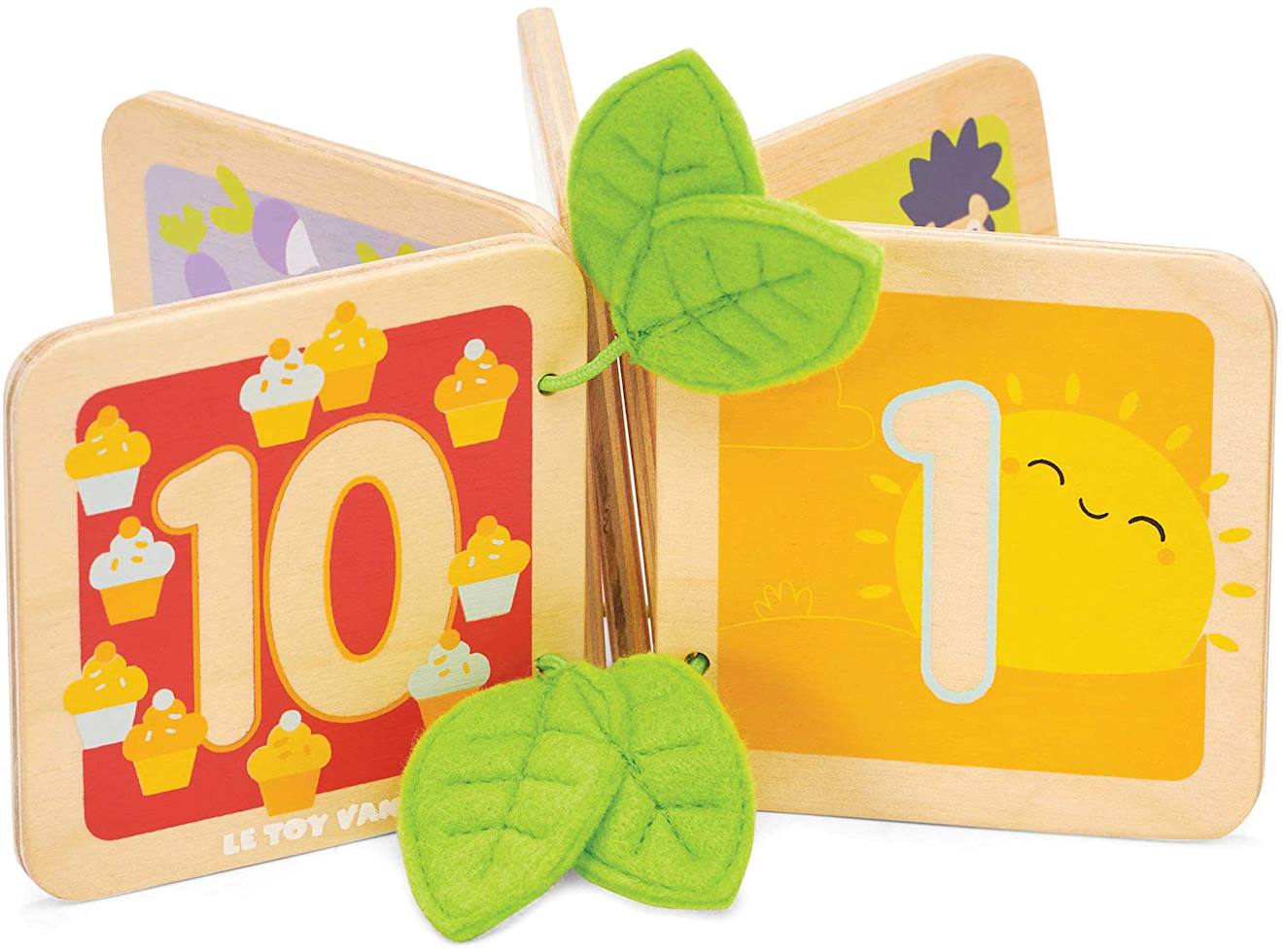 Livre En Bois - Je Compte De 1 À 10 Beige