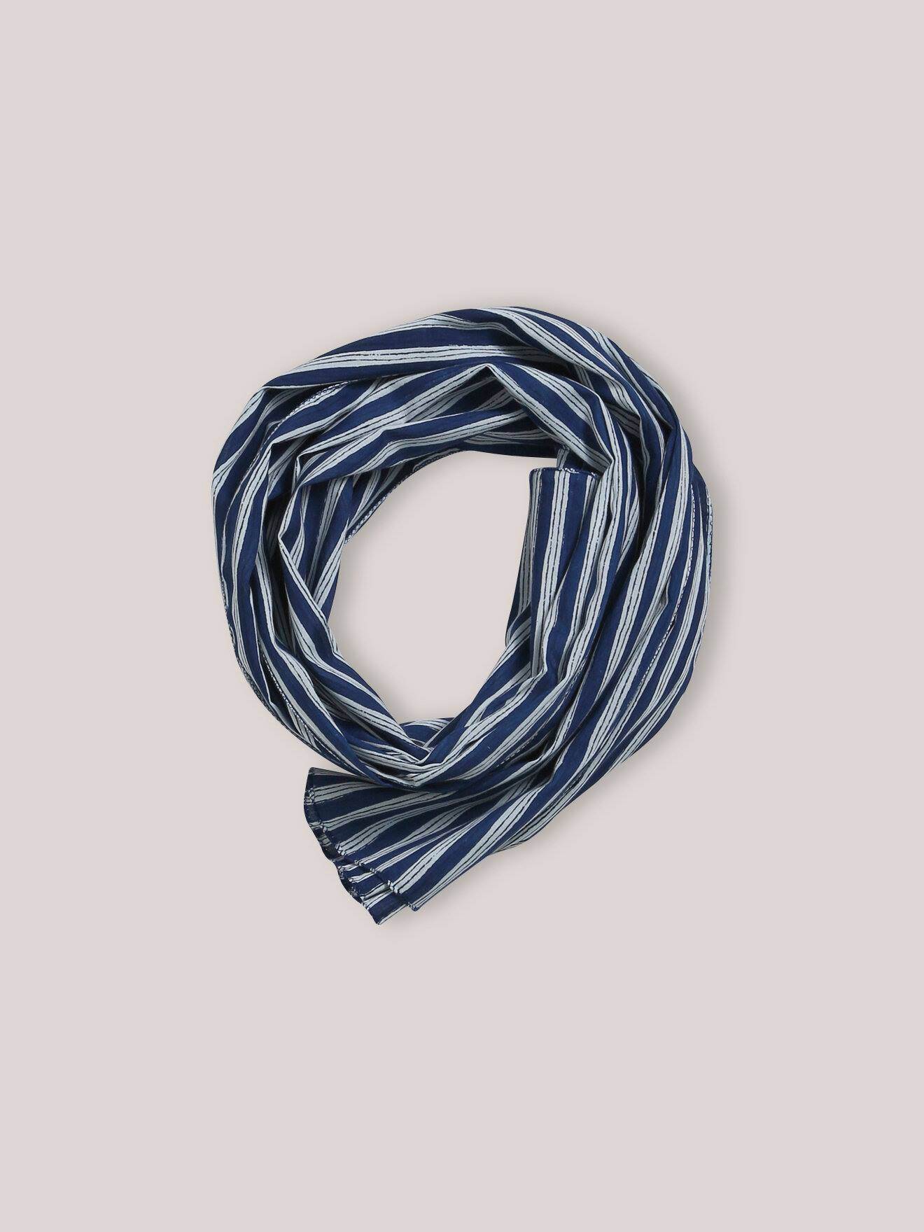 Chèche Rayé Garçon Rayure Bleue