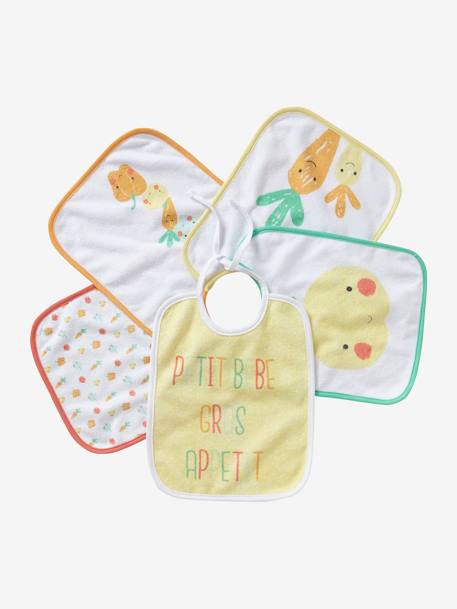 Lot De 5 Bavoirs Bebe Lot Fruits Et Legumes Vertbaudet Lot De 5 Bavoirs Bebe Lot Fruits Et Legumes Vertbaudet
