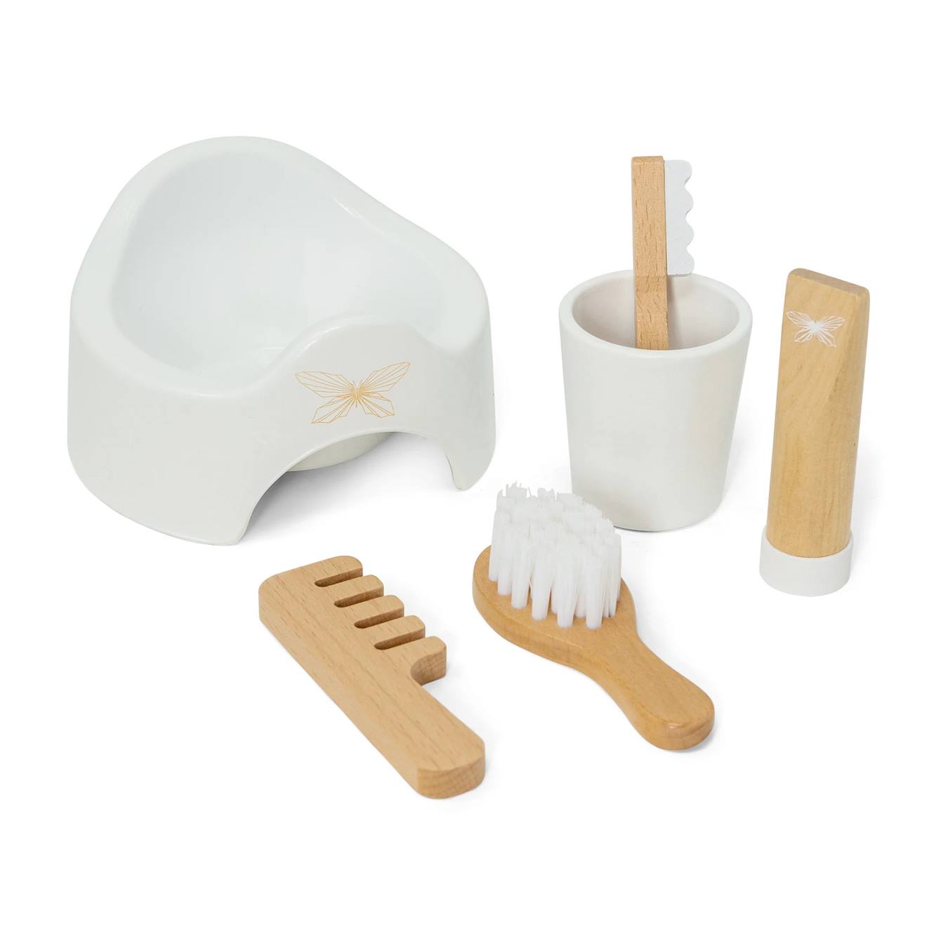 Pot Et Accessoires Pour Poupée Blanc (Byastrup) - Image 1