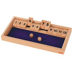 Jouet-Jeux de société-Jeux classiques et de réflexion-Shut the box - jeu de dés