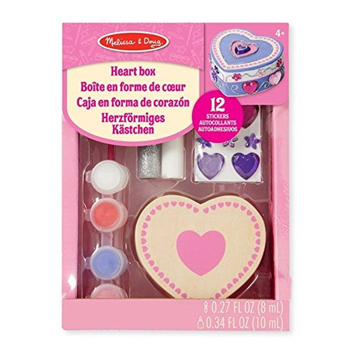 Boîte En Forme De Cœur Rose