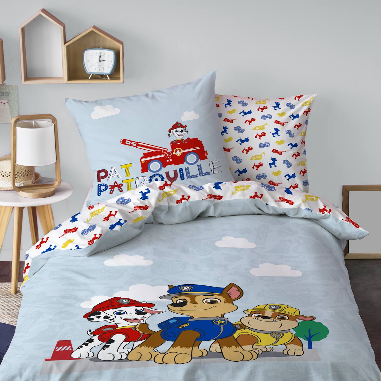 Coussin Forme Pat Patrouille JOY - 35x38 Cm, 100% Polyester, Imprimé Recto-verso, Certifié Oeko-Tex - 3