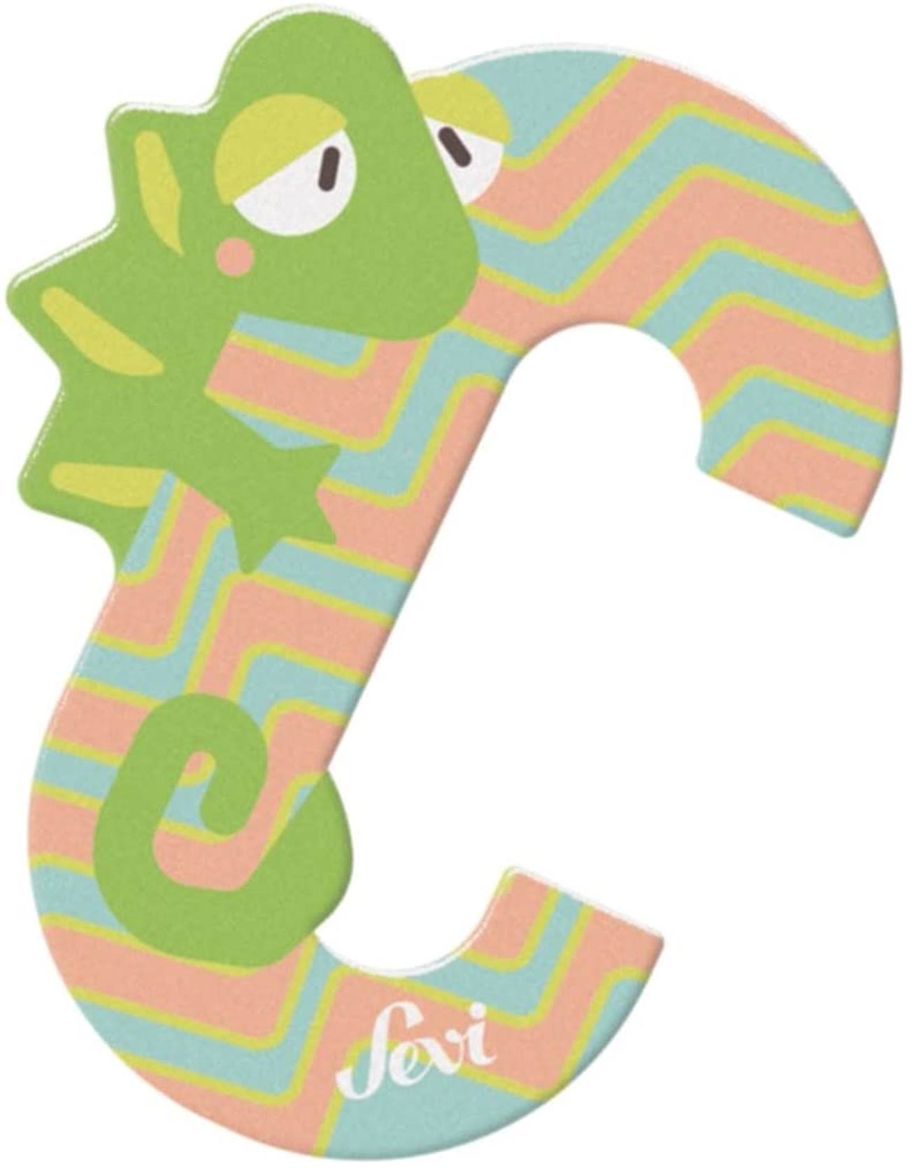 Lettre C - Caméléon Vert