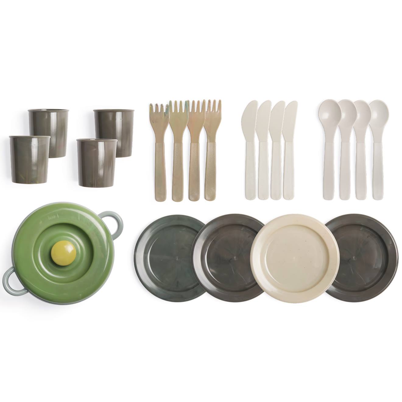 Set De Repas En Filet 22 Pcs Vert (dantoy) - Image 1