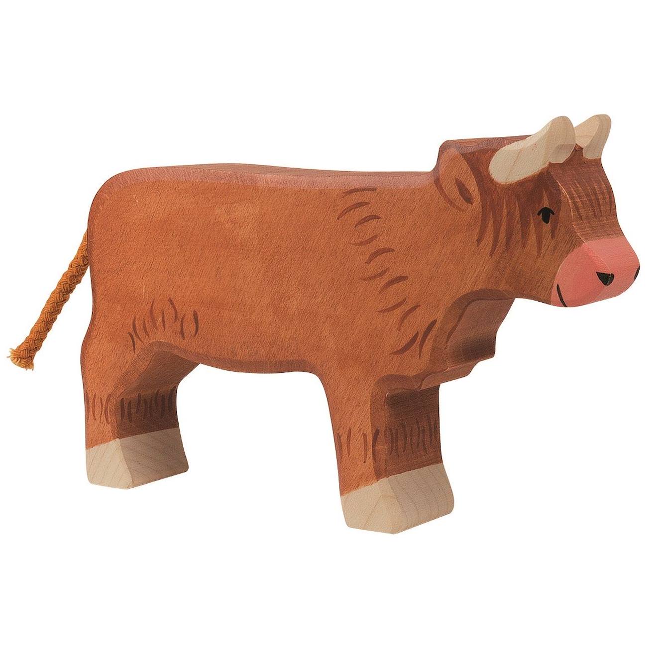 Figurine Vache Higland Cattle Marron