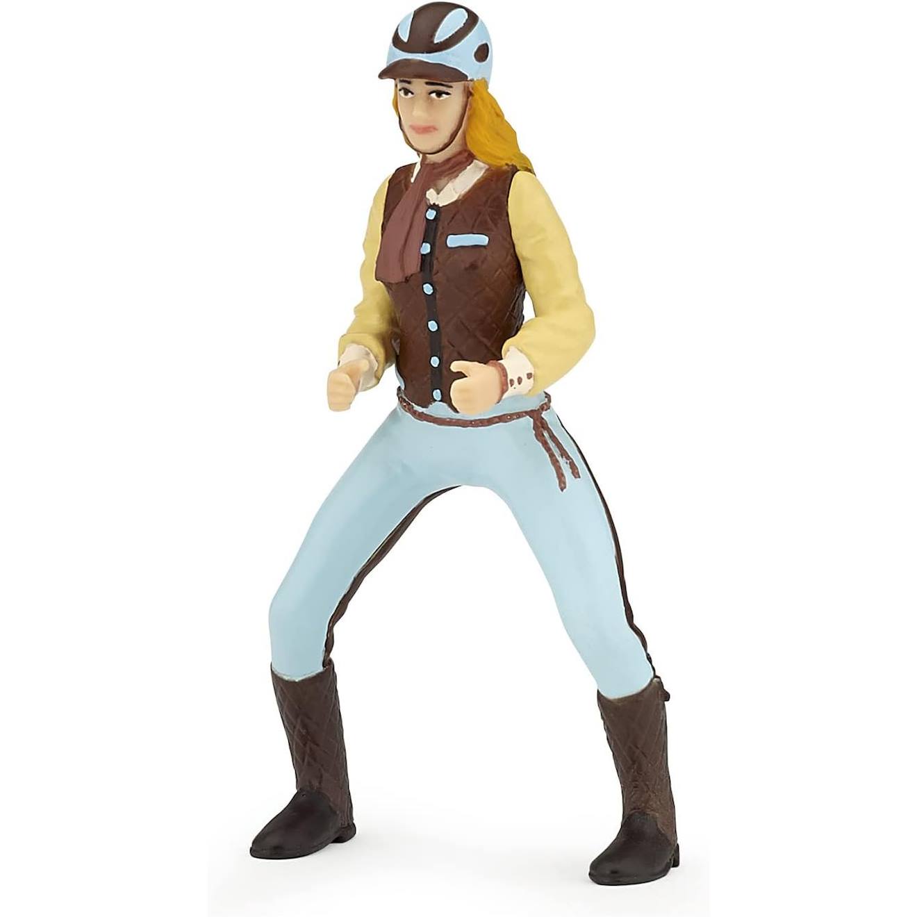 Figurine Cavalière Fashion Bleue Bleu