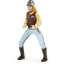 Jouet-Figurine cavalière fashion bleue