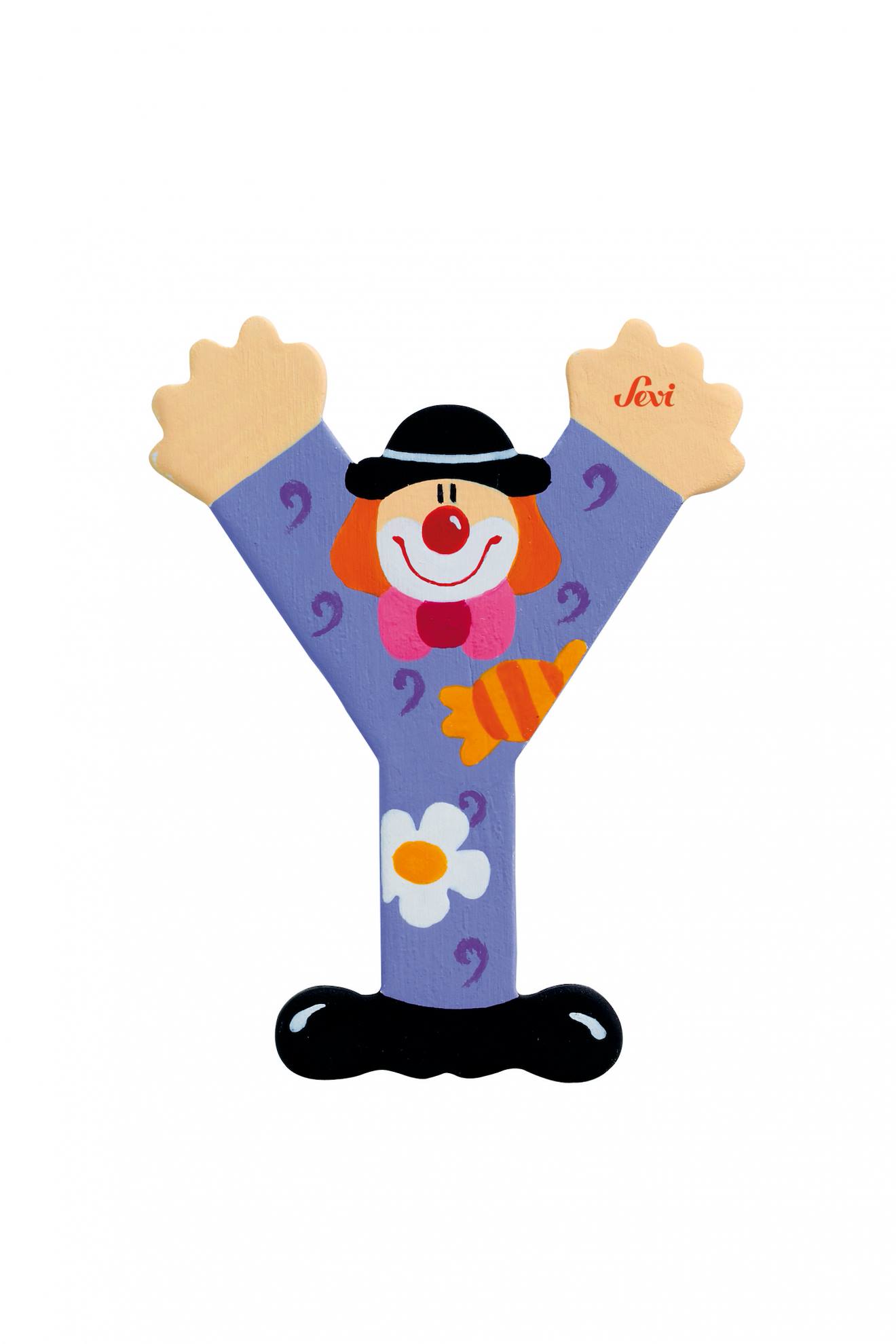 Lettre Y Clown Violet