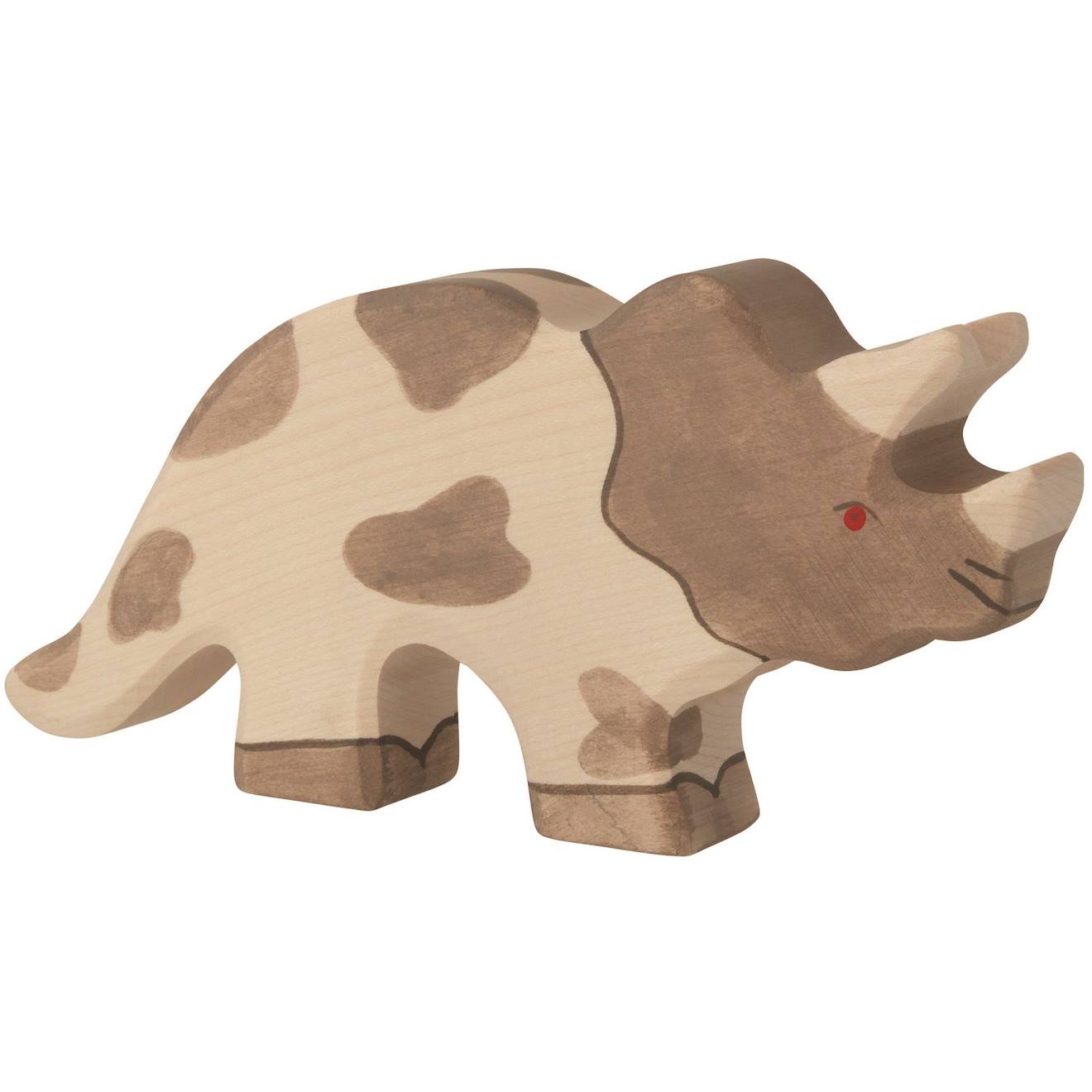 Figurine Triceratops Marron