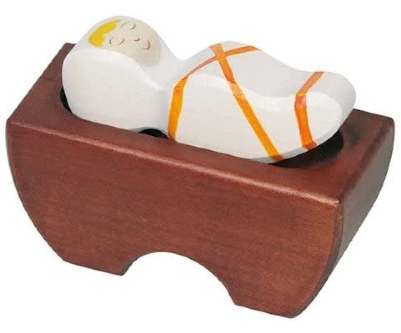 Figurine Crèche De Noël - Enfant Jésus 3 Marron