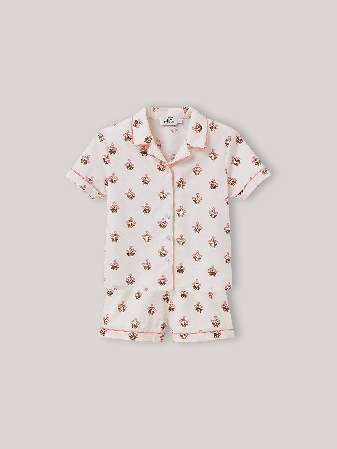 Pyjashort Fille En Popeline - Imprimé Ashley Imp Lilou