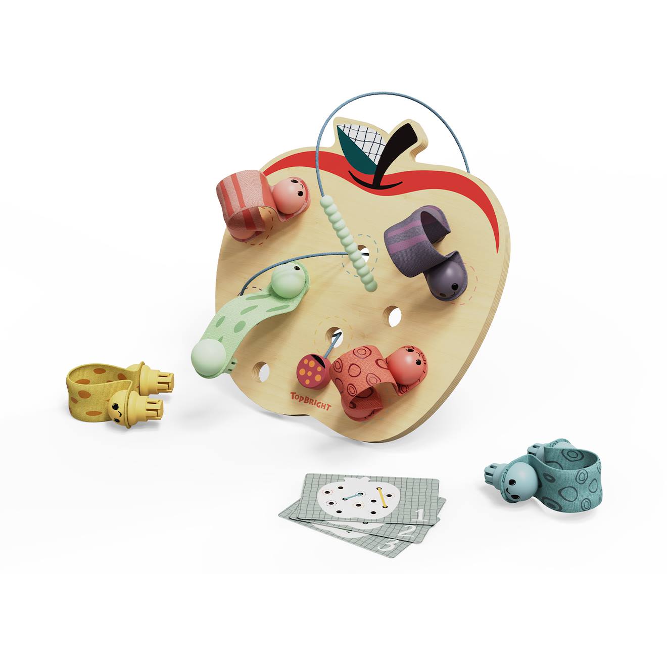 Jeu Éducatif Vers De Pomme Beige