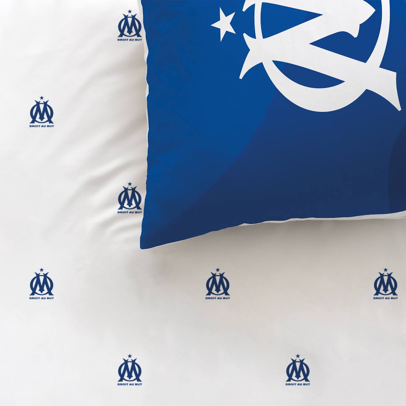 Serviette De Bain Et De Plage Imprimé Velours 100% Coton, Om équipe Bleu Olympique De Marseille | La Redoute