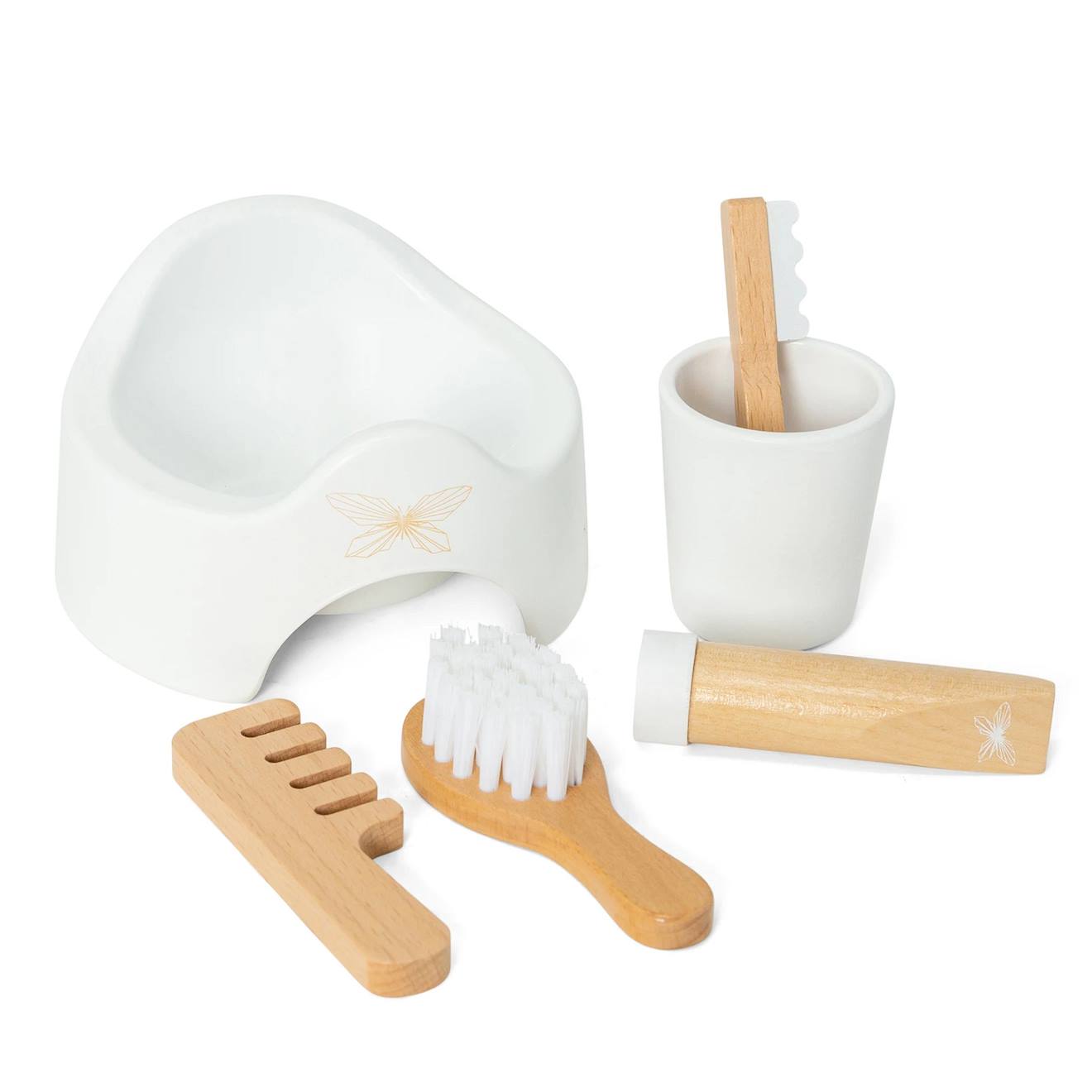 Pot Et Accessoires Pour Poupée Blanc (Byastrup) - Image 2