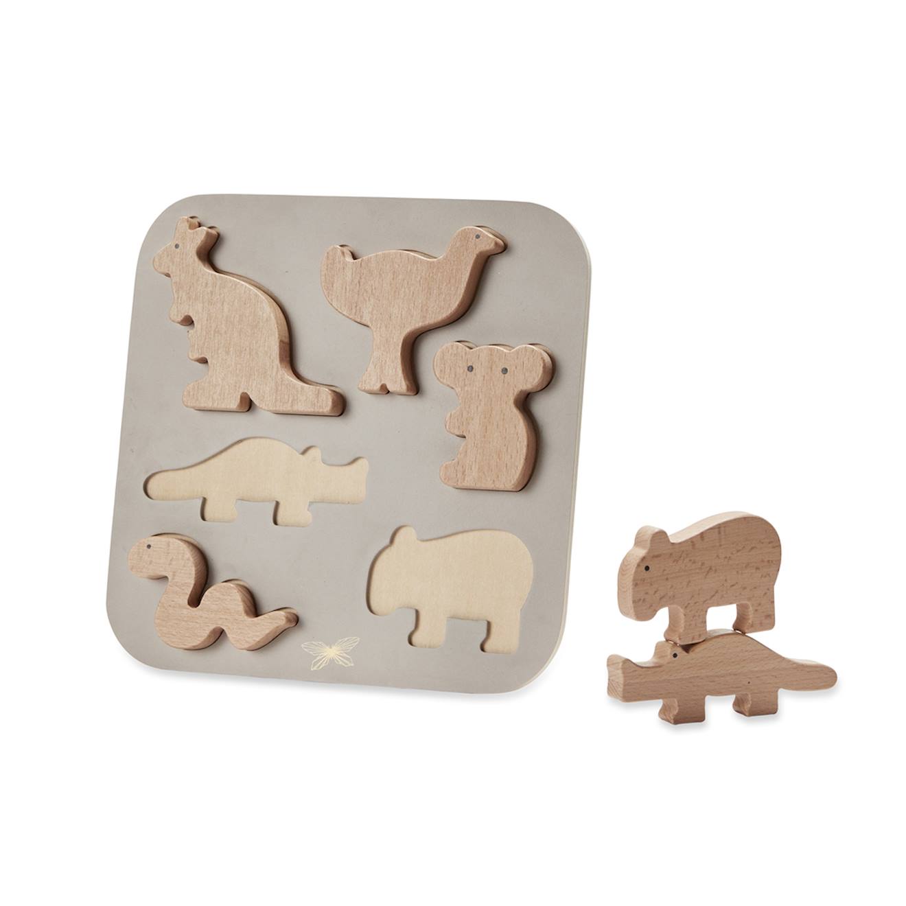 Puzzle - Animaux D'australie Gris (Byastrup) - Image 1