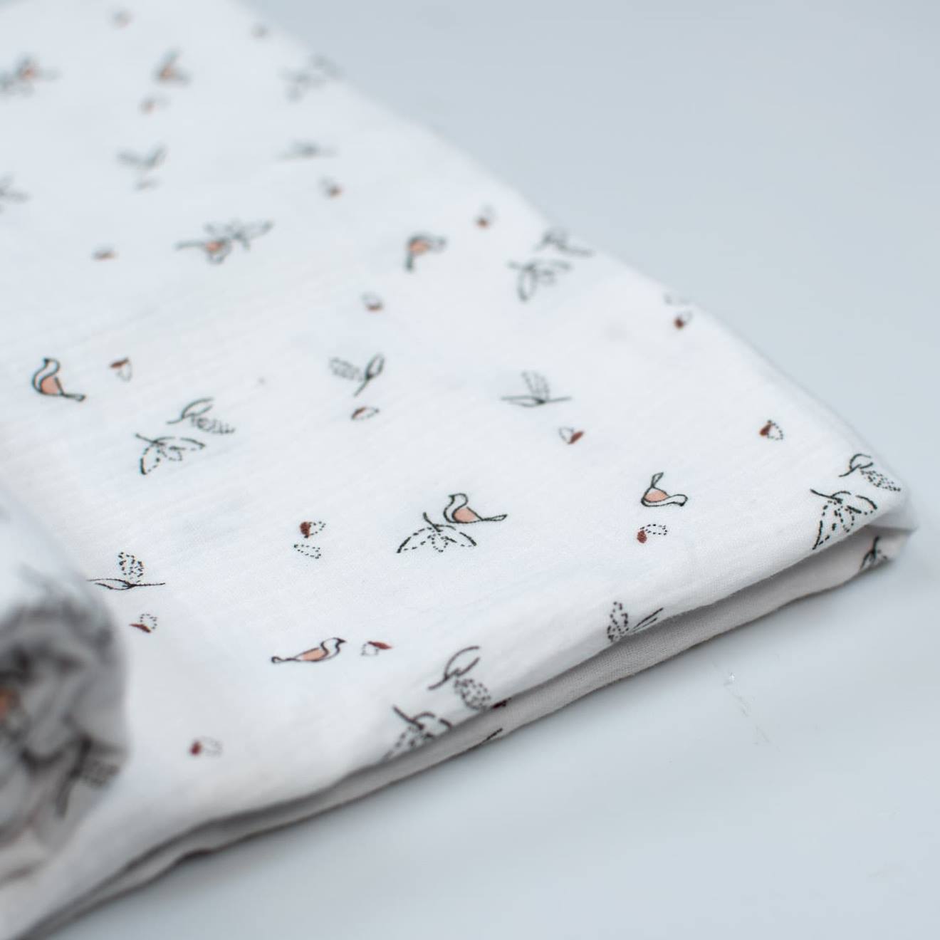 Lingettes Bébé Lavables En Coton 8 Pièces Stella Melody, Blanc Imprimé Minimali (Sevira Kids) - Image 2