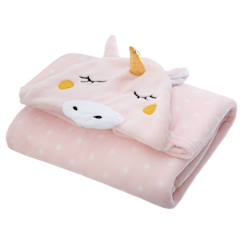 Linge de maison et décoration-Linge de lit enfant-Plaid enfant - licorne