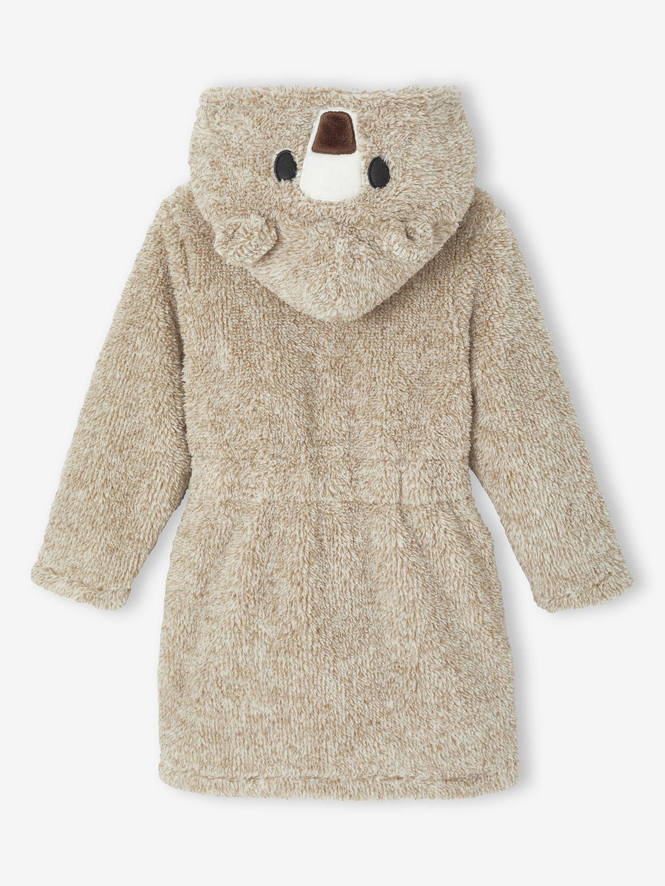 Robe de chambre capuche ours garon cru 24 €
