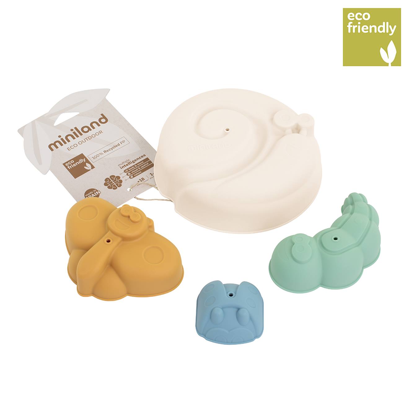 Set De 4 Moules De Sable Cool Bleu