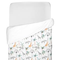 Linge de maison et décoration-Linge de lit enfant-Housse de couette réversible pour enfant safari