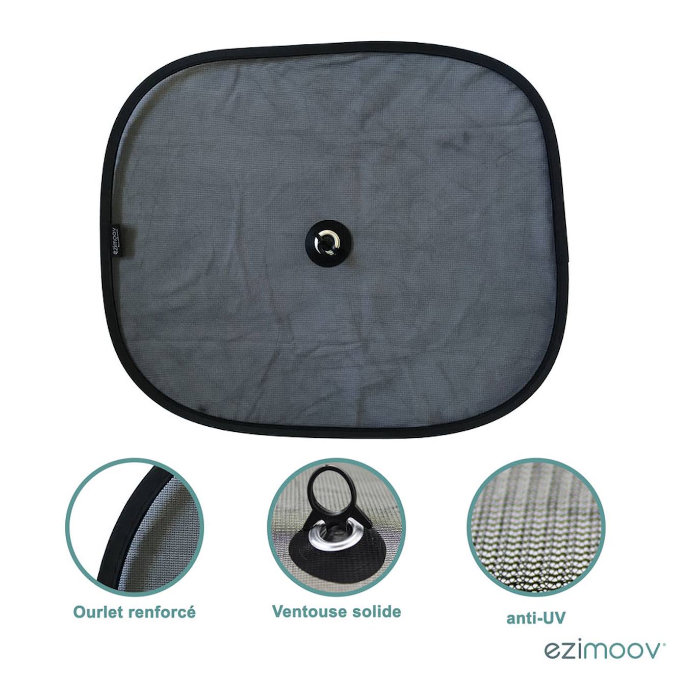 Lot De 2 Pare-soleil À Ventouse Ezi Sun Stopper Noir (Ezimoov) - Image 1